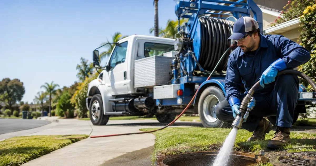 Hydro jet sewer cleaning Escondido