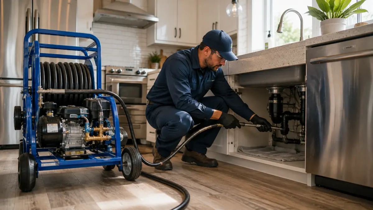 Kitchen Drain Hydro Jetting in Escondido